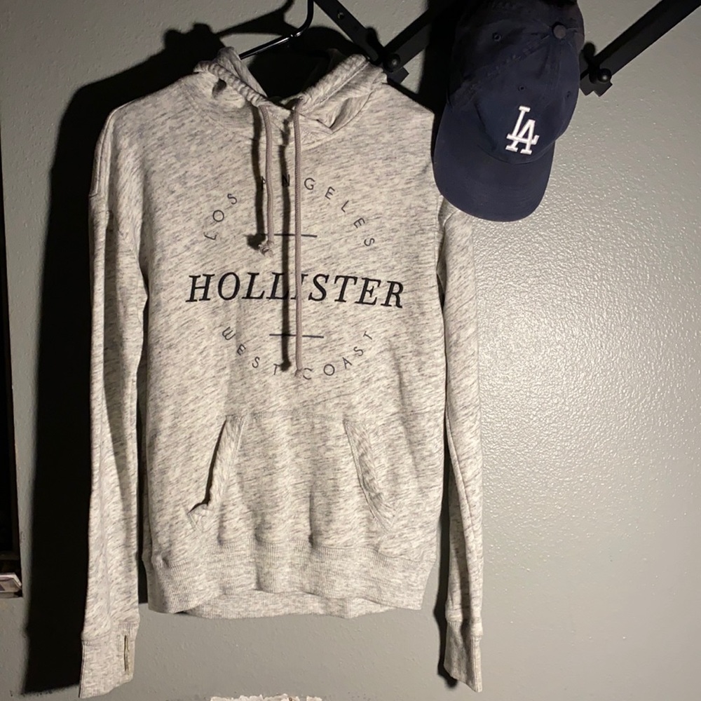 Hollister gray sweater is a size Small.
